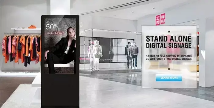 Floor Standing LCD Digital Display signage