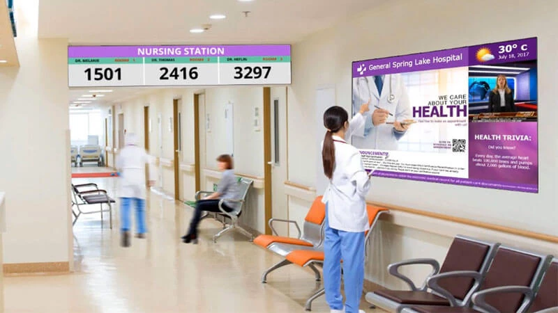 Digital Signage Kiosk Display for Health Sector