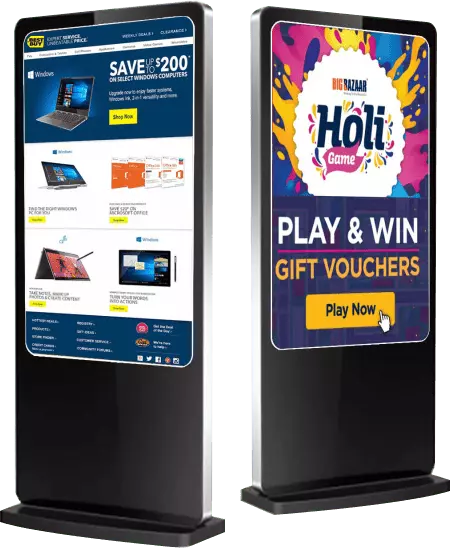 Non-Touch LCD Floor Standing Digital Display signage